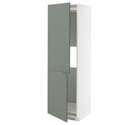 ProTuning METOD Hi cab f Nevera o congelador w 2 drs, blanco/Nickebo gris mate-verde, 60 x 60 x 200 cm