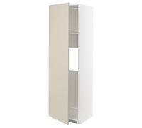 ProTuning METOD - Nevera o congelador de cabina alta con puerta, blanco/beige Havstorp, 60 x 60 x 200 cm