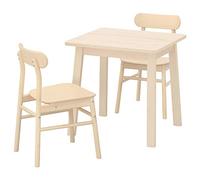 ProTuning RÖNNINGE/NORRÅKER Mesa y 2 sillas, abedul/abedul, 74x74 cm