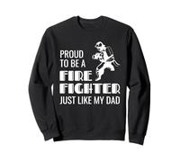 Proud 2nd Generation Firefighter Illustration - Like My Dad Sudadera