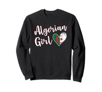 Proud Algerian Girl Algeria Flag Algerian Girlfriend Wife Sudadera