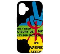 Proud Amazigh People They Tried to Bury us, Amazigh Flag Carcasa para iPhone 16