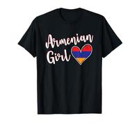 Proud Armenian Girl Armenia Flag Armenian Girlfriend Wife Camiseta