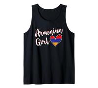 Proud Armenian Girl Armenia Flag Armenian Girlfriend Wife Camiseta sin Mangas