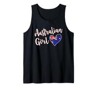Proud Australian Girl Australia Flag Girlfriend Wife Camiseta sin Mangas