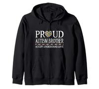 Proud Autism Brother Family Autism Awareness Day Sudadera con Capucha