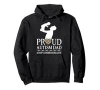Proud Autism Dad Family Autism Awareness Day Sudadera con Capucha