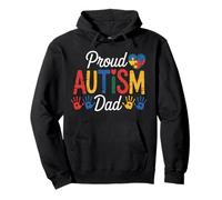 Proud Autism Dad - Necesidades Especiales Niño Hijo Padre Conciencia Sudadera con Capucha