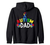 Proud Autism Dad - Rompecabezas Genial con Conciencia del corazón, Padre y papá Sudadera con Capucha