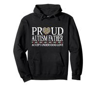 Proud Autism Father Family Autism Awareness Day Sudadera con Capucha