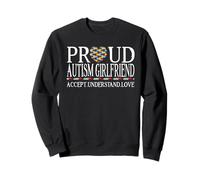 Proud Autism Girlfriend Autism Awareness Day Sudadera