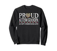 Proud Autism Grandpa Family Love Autism Awareness Day Sudadera