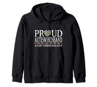 Proud Autism Husband Family Autism Awareness Day Sudadera con Capucha
