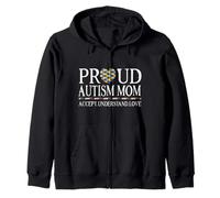 Proud Autism Mom Family Autism Awareness Day Sudadera con Capucha