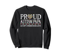 Proud Autism Papa Grandpa Family Autism Awareness Day Sudadera