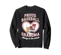 Proud Baseball Grandma Always in the Stands Supporter Sudadera