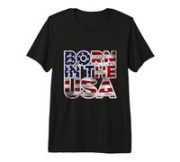 Proud Born In The USA Novelty Graphic Tees & Cool Designs Camiseta Premium