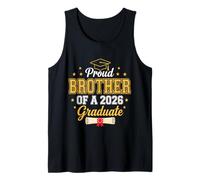 Proud Brother 2026 Graduate Class of 2026 Graduación Senior Camiseta sin Mangas