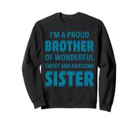 Proud Brother of Wonderful Sweet Awesome Sister Christmas Sudadera