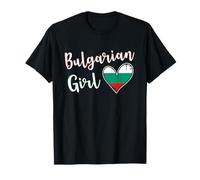 Proud Bulgarian Girl Bulgaria Flag Bulgarian Girlfriend Wife Camiseta