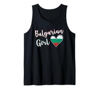 Proud Bulgarian Girl Bulgaria Flag Bulgarian Girlfriend Wife Camiseta sin Mangas