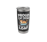 PROUD CAR MOM OF A MICROWAVE SAFE LOAF Vaso térmico de acero inoxidable de doble pared