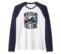 Proud Cheer Kiwi Nueva Zelanda Till I Die Country Favorite Camiseta Manga Raglan