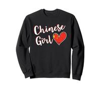 Proud Chinese Girl China Flag Chinese Girlfriend Wife Sudadera