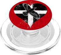 Proud Cornish Chough Ave En Bandera Cornualles Inglaterra PopSockets PopGrip para MagSafe