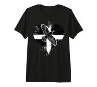 Proud Cornish Chough Ave En Bandera Cornwall Inglaterra Camiseta Premium