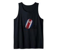 Proud Costa Rica Identity Flag Fingerprint Heritage Gift Camiseta sin Mangas