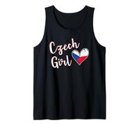 Proud Czech Girl Czech Republic Flag Czech Girlfriend Wife Camiseta sin Mangas