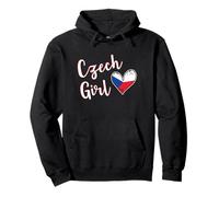 Proud Czech Girl Czech Republic Flag Czech Girlfriend Wife Sudadera con Capucha