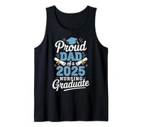 Proud Dad Class Of 2025 Nursing Graduate Nurse Camiseta sin Mangas