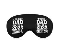 Proud Dad of A 2023 Senior Sleep Masks Eye Cover Blackout con correa elástica ajustable Night Blindfold para Mujeres Hombres Yoga Travel Nap