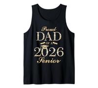 Proud Dad of A 2026 Senior Graduate Graduate Graduate Graduation Camiseta sin Mangas