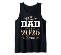 Proud Dad of A 2026 Senior Graduate Graduate Graduate Graduation Camiseta sin Mangas