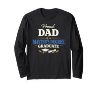 Proud Dad of a Master's Degree Graduate Graduation Manga Larga