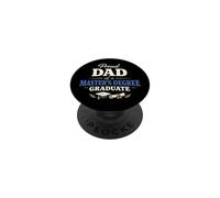 Proud Dad of a Master's Degree Graduate Graduation PopSockets PopGrip Adhesivo
