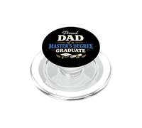 Proud Dad of a Master's Degree Graduate Graduation PopSockets PopGrip para MagSafe