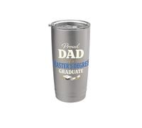 Proud Dad of a Master's Degree Graduate Graduation Vaso térmico de acero inoxidable de doble pared