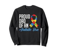 Proud Dad of An Autistic Son - Autism Awareness Padre Hijo Sudadera