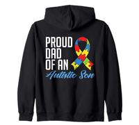 Proud Dad of An Autistic Son - Autism Awareness Padre Hijo Sudadera con Capucha
