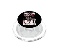 Proud Dad of Heart Warrior Fallo del Corazón Guerrero Padre PopSockets PopGrip para MagSafe