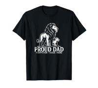 Proud Dad Protector Guide Hero Lion Camiseta