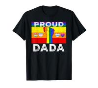 Proud Dada Dad LGBTQ Rainbow Flag LGBT Pride Month Camiseta