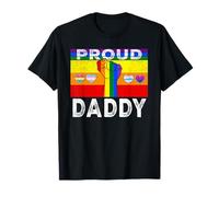Proud Daddy LGBTQ Rainbow Flag LGBT Pride Month Camiseta