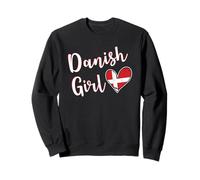 Proud Danish Girl Denmark Flag Danish Girlfriend Wife Sudadera