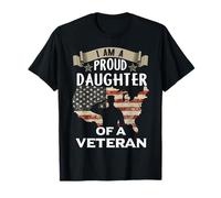 Proud Daughter Veteran Noting Scares Patriotic Veterans Day Camiseta