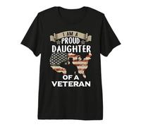Proud Daughter Veteran Noting Scares Patriotic Veterans Day Camiseta Premium